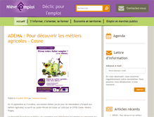 Tablet Screenshot of nievremploi.fr